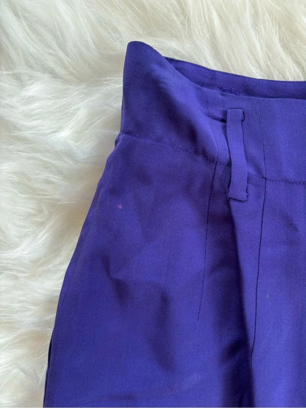 Ellen Tracy Deep Purple Pencil Skirt VINTAGE 100% Silk